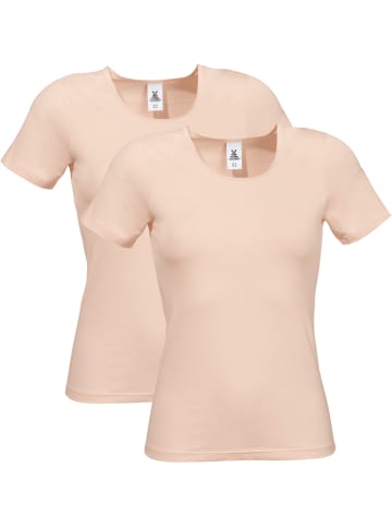 Erwin Müller Baumwolle, Single-Jersey Unterhemd, 1/2-Arm 2er-Pack in ecru