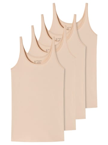 Schiesser Unterhemd / Top 95/5 Cotton in Sand