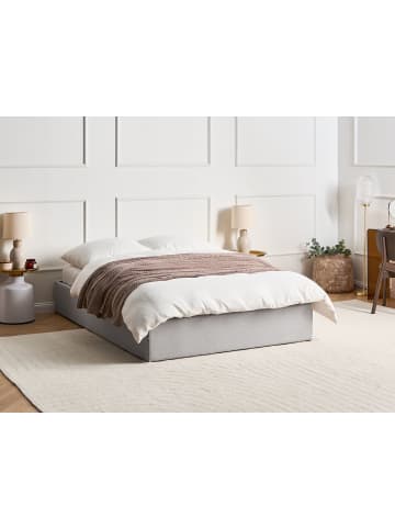 Beliani Doppelbett DINAN in Grau - (W) 167 x (H) 31 x (L) 214 cm