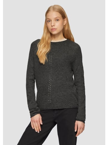 QS Strickpullover langarm in Schwarz