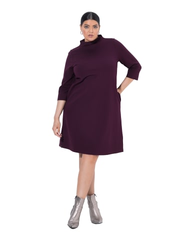 Ulla Popken Kleid in dunkle pflaume