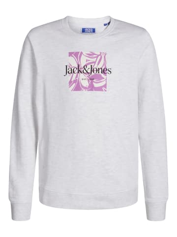 JACK & JONES Junior Sweatshirt 'Lafayette' in weiß