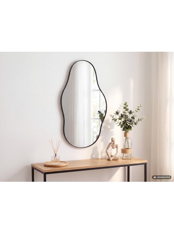 FineBuy Spiegel in Schwarz / Glas / 40x3x80
