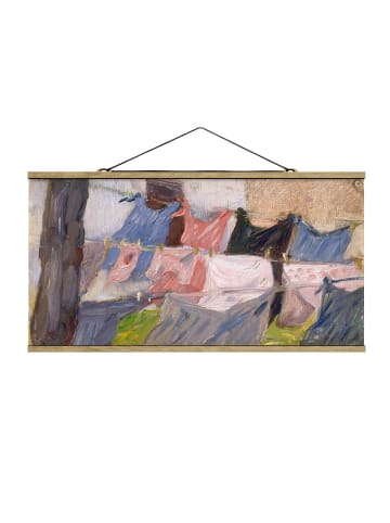 WALLART Stoffbild - Franz Marc - Flatternde Wäsche in Pastell