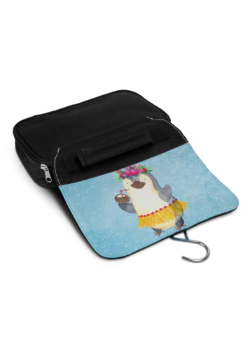 Mr. & Mrs. Panda Waschtasche Pinguin Kokosnuss ohne Spruch in Eisblau