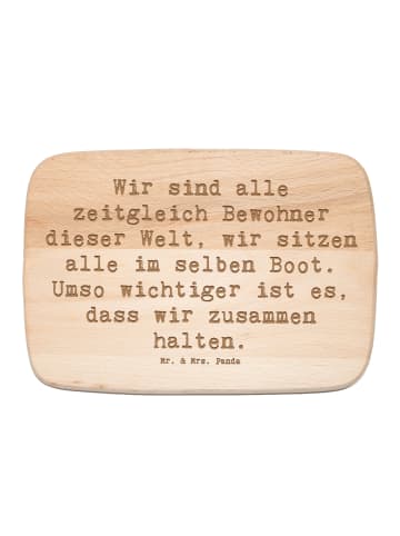 Mr. & Mrs. Panda Holzbrett Spruch Freundlichkeiten verbreiten mi... in Transparent