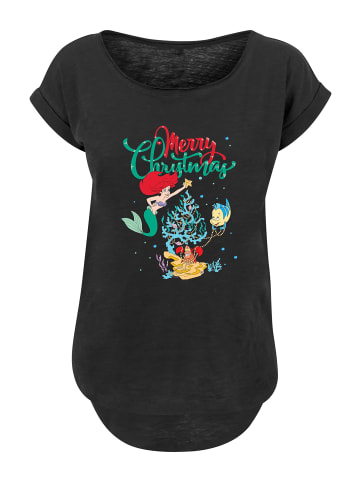 F4NT4STIC T-Shirt Disney Arielle die Meerjungfrau Merry Christmas in schwarz