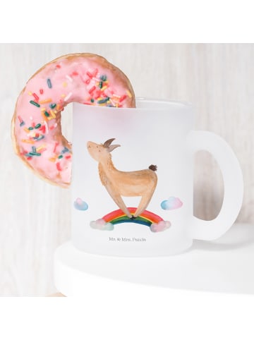 Mr. & Mrs. Panda Pott Lama Regenbogen ohne Spruch in Transparent