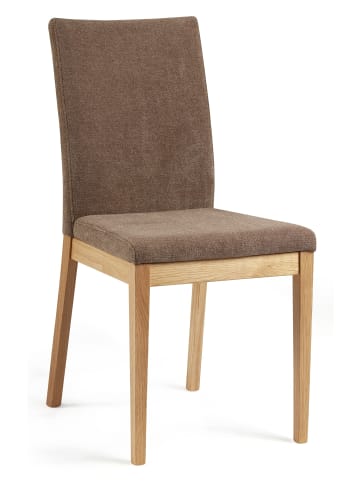 58 aufm Kessel POLSTERSTUHL (2er-Set) Danny Massivholz 45 x 45 x 94 Wildeiche/Braun