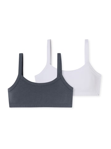 Schiesser Bustier Fresh Vibe in weiss, graphit