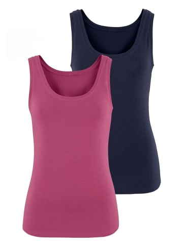 Vivance Vivance Tanktop in beere, navy