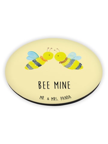 Mr. & Mrs. Panda magnet Biene Liebe mit Spruch in Gelb Pastell