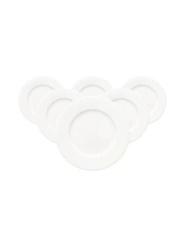 Villeroy & Boch 6er Set Brotteller Anmut ø 16,4 cm weiß in weiß