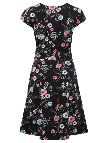 Kidsworld Jerseykleid in schwarz-geblümt