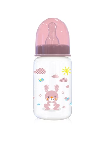 BABY CARE Babyflasche Simple 125ml Tiere in rosa