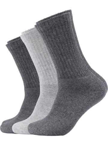 S. Oliver Unisex-Sportsocken 3 Paar in grau/hellgrau