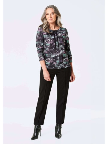 GOLDNER Sweatshirt in schwarz / gemustert