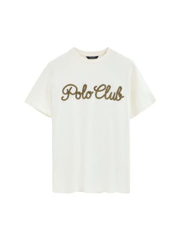 Polo Club T-Shirt MAN MIRROR TSHIRT SHORT SLEEVE REGULAR FIT in Ecru