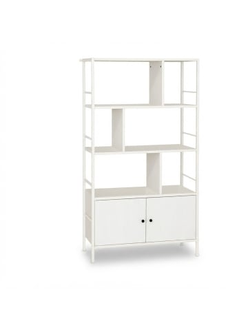 relaxdays Bücherregal in Weiß - (B)74 x (H)154,5 x (T)30 cm