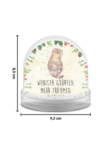 Mr. & Mrs. Panda Weihnachtskugel Otter Muschel mit Spruch in Naturpapier