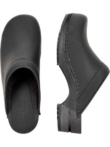 Sanita Comfortwear Clog "Wood-Chrissy Open" in Schwarz