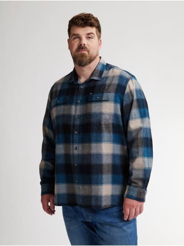 Petrol Industries Karierte Hemd Plus Size Billings in Blau