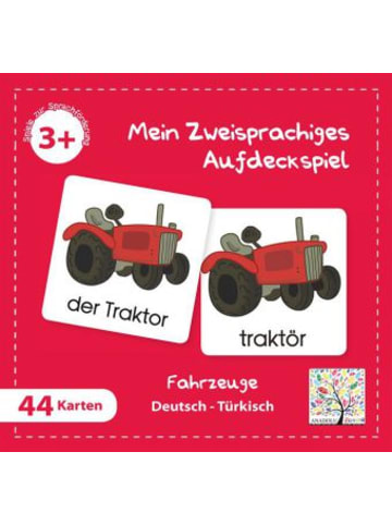 Schulbuchverlag Anadolu Spiel - Mein Zweisprachiges Aufdeckspiel, Fahrzeuge, Türkisch (Kinderspiel