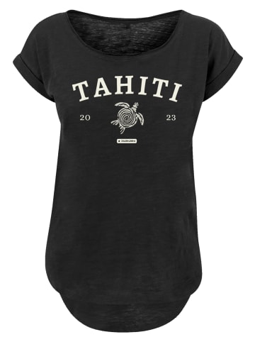 F4NT4STIC Long Cut T-Shirt Tahiti in schwarz