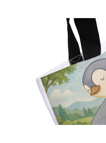 Mr. & Mrs. Panda Shopper Tasche Pinguine Kuscheln Design ohne Sp... in Weiß