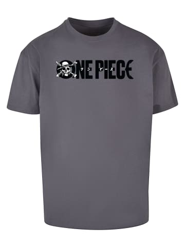 Merchcode Merchcode One Piece Jolly Roger Logo Oversize Tee in darkgrey