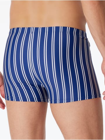 Schiesser Badehose Classic Swim in blau, weiß