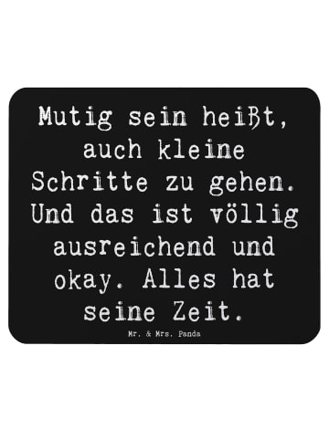 Mr. & Mrs. Panda Mousepad Spruch Selbstvertrauen stärken mit Spruch in Schwarz