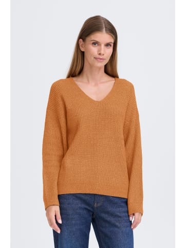 Oxmo V-Ausschnitt-Pullover OXICALLIE in Braun