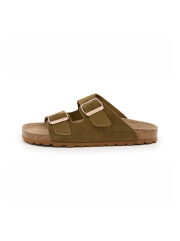 billowy Pantoletten  in khaki