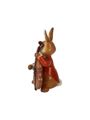 Goebel Figur " Hase - Fröhlicher Bassist " in Bunt
