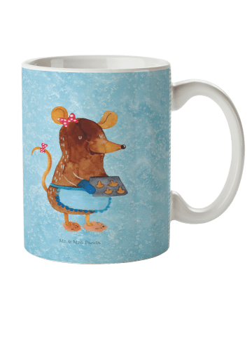 Mr. & Mrs. Panda Kindertasse Maus Kekse ohne Spruch in Eisblau