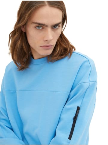 TOM TAILOR Denim Sweatshirt RELAXED CREW in Blau