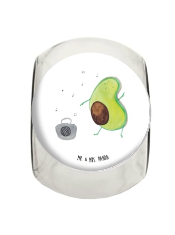 Mr. & Mrs. Panda Vorratsbehälter Avocado Tanzen ohne Spruch in Weiß