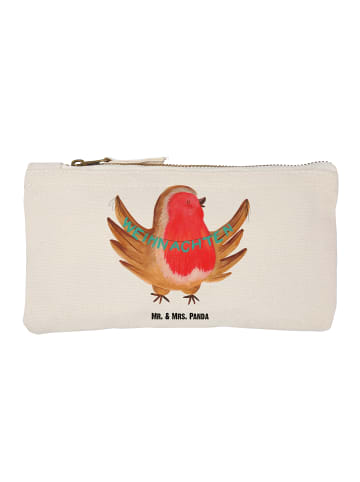 Mr. & Mrs. Panda Federmappe Rotkehlchen Weihnachten ohne Spruch in Weiß