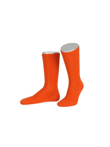 Lusana Trachtenschoppersocken L5697 in orange (34)