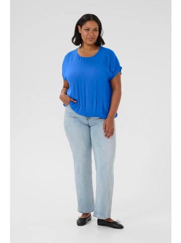 KAFFE curve Kurzarm-Bluse KCami Loose fit in Surf the Web