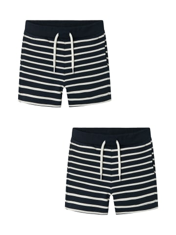 name it Shorts 2er-Set elastischer Bund Kordelzug in Dunkelblau-2