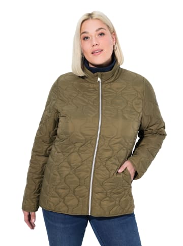 Ulla Popken Steppjacke in dunkles oliv