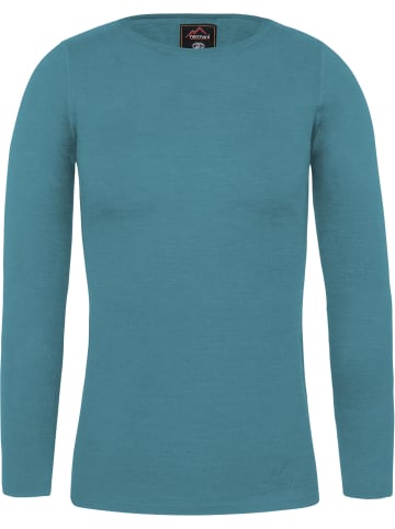 Normani Outdoor Sports Damen Merino Langarm-Shirt Mandurah in Blau