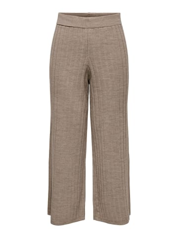 ONLY Hose mit weitem Beinschnitt in Beige
