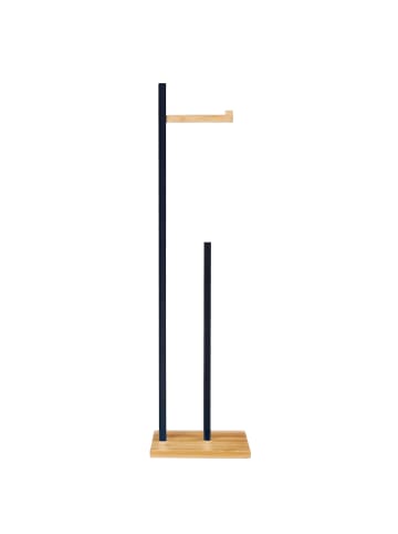 Berilo Toilettenpapierständer CLOM in Schwarz, 19 x 19 x 71 cm