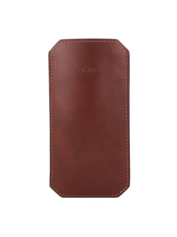PICARD Toscana Brillenetui Leder 2 cm in kastanie