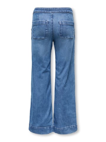 KIDS ONLY Jeans mit weitem Bein in Medium Blue Denim