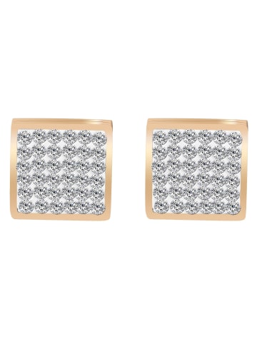 Adeliás Damen Ohrringe – Ohrstecker aus Edelstahl in gold