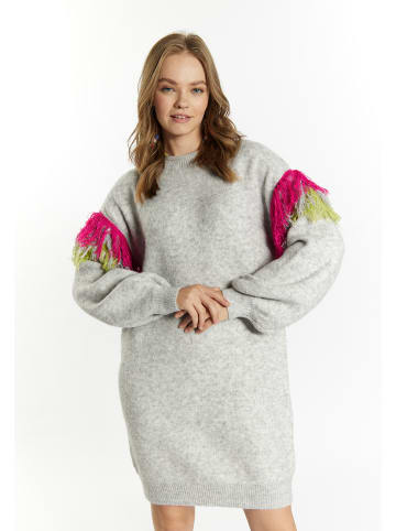 IZIA Damen Pullover in Grau Melange